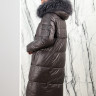 Пальто утепленное-биопух, капюшон отделка мех енота. Артикул Y-024-353 PT-8614