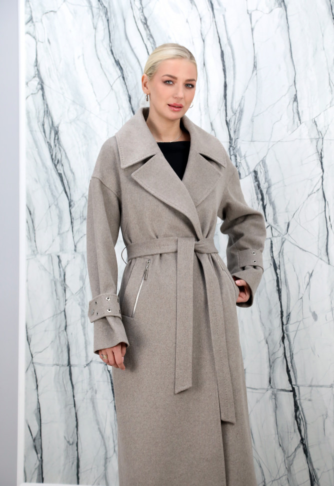 Пальто демисезонное, английский ворот/пояс. Арт.87013 РТ-10815