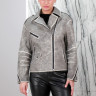 Куртка из натуральной кожи, на замке. Арт. 9851 РТ-10103