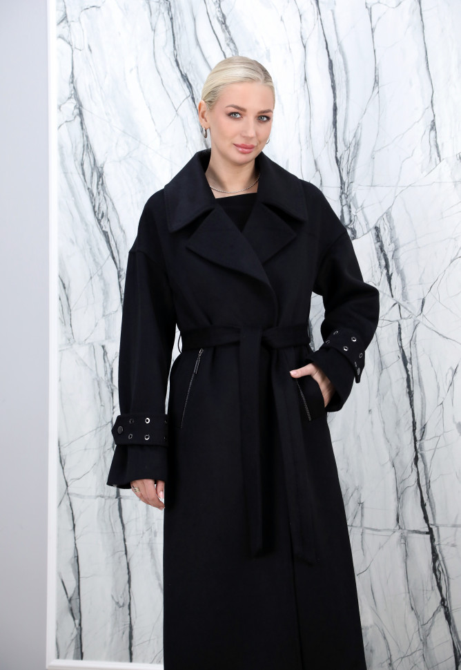 Пальто демисезонное, английский ворот/пояс. Арт.87013 РТ-10814