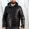 Куртка из натуральной кожи, на замке с капюшоном. Арт. 89122, РТ-9068