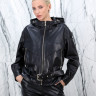Куртка из натуральной кожи, на замке/капюшон. Арт.YM-850 РТ-10825