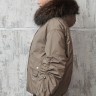 Пуховик утепленный (пух/перо), на замке/капюшон отделка мех енота. Арт. Y-027-036 РТ-10958