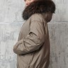 Пуховик утепленный (пух/перо), на замке/капюшон отделка мех енота. Арт. Y-027-036 РТ-10958