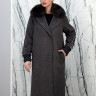Пальто утепленное из кашемира, ворот отделка мех песца. Арт.6045-1 РТ-10529