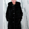 Шуба из меха овчины, отделка капюшона норка. Арт.М-241 РТ-2357