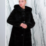 Шуба из меха овчины, отделка капюшона норка. Арт.М-241 РТ-2357