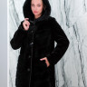 Шуба из меха овчины, отделка капюшона норка. Арт.М-241 РТ-2357
