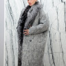 Пальто зимнее из натуральной шерсти, с натуральным утеплителем(гусиный пух), ворот/борт аргентинская чернобурая лиса. Арт.85782 РТ-10528