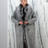 Пальто зимнее из натуральной шерсти, с натуральным утеплителем(гусиный пух), ворот/борт аргентинская чернобурая лиса. Арт.85782 РТ-10528