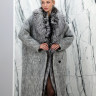 Пальто зимнее из натуральной шерсти, с натуральным утеплителем(гусиный пух), ворот/борт аргентинская чернобурая лиса. Арт.85782 РТ-10528