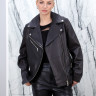 Куртка из натуральной кожи, на замке/ворот. Арт.YM-860L/65YM РТ-10828