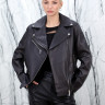 Куртка из натуральной кожи, на замке/ворот. Арт.YM-860L/65YM РТ-10828