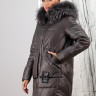 Пальто утепленное-биопух,капюшон отделка мех енота. Артикул Y-024-601 PT-8628
