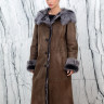 Дубленка из натурального меха  тоскана/капюшон. Арт.Z-9002Z РТ-5447