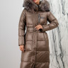 Пальто утепленное-биопух,капюшон отделка мех енота. Артикул Y-024-580 PT-8617