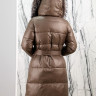 Пальто утепленное-биопух,капюшон отделка мех енота. Артикул Y-024-580 PT-8617