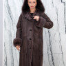 Дубленка из натурального меха  тоскана/капюшон. Арт.Z-9002Z РТ-5441