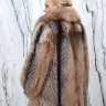 Шуба из меха премиальной аргентинской лисы, английский ворот. Арт.099-1 РТ-10720