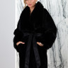Шуба из меха овчины, ворот/манжет/карман отделка норка. Арт.1702/1 РТ-2284