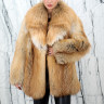 Шуба из меха лисицы огнёвки, английский ворот. Арт.099-1 РТ-10719