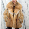 Шуба из меха лисицы огнёвки, английский ворот. Арт.099-1 РТ-10719