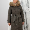 Пальто утепленное-биопух,капюшон отделка мех енота. Артикул Y-024-578 PT-8611