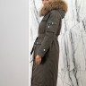 Пальто утепленное-биопух,капюшон отделка мех енота. Артикул Y-024-578 PT-8611