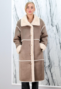 Дубленка из искусственного меха, ворот. Арт. S36238 РТ-9779