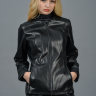Куртка из экокожи, черная, 70 см