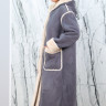 Дубленка из искусственного меха, капюшон. Арт. S32225 РТ-9780