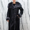 Дубленка из натурального меха овчины,на пуговицах/капюшон тоскана. Арт.Z-9014 РТ-5926