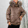 Куртка утепленная-биопух,капюшон отделка мех енота. Артикул Y-024-285 PT-8643