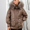 Куртка утепленная-биопух,капюшон отделка мех енота. Артикул Y-024-285 PT-8643