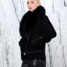 Куртка из натуральной кожи, на замке/ворот мех песца. Арт.25721 РТ-10430