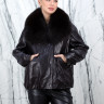 Куртка из натуральной кожи,ворот отделка мех песца. Арт.2616 РТ-10753