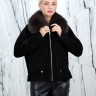 Куртка из натуральной кожи, на замке/ворот мех песца. Арт.25695 РТ-10434
