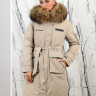 Пальто утепленное-биопух,капюшон отделка мех енота. Артикул Y-024-578 PT-8612