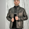 Куртка из натуральной кожи, на замке ворот стойка., мужская, черный, 70 см, артикул - В-0995/70 РТ-7259