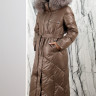 Пальто утепленное-биопух,капюшон отделка мех енота. Артикул Y-024-123 PT-8645