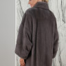 Куртка из меха аукционной норки, ворот стойка. Модель кимоно.