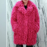 Шуба из эко меха лама, английский ворот. Арт.Э-241 РТ-9927
