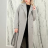 Пальто демисезонное, английский ворот., серый, 115 см