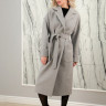 Пальто демисезонное, английский ворот., серый, 115 см