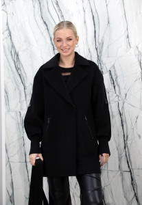 Полупальто демисезонное, шерсть 70% полиэстер 30%,английский ворот/пояс. Арт.56653 РТ-10726