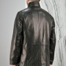 Куртка из натуральной кожи, на замке ворот стойка., мужская, черный, 80 см, артикул - 8183/80 РТ-7299