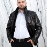 Пуховик из натуральной кожи ягненка премиум качества, на замке/отделка ворота натуральная овчина. Арт.AF-41 РТ-10879