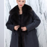 Полупальто зимнее кашемировое, отделка ворот мех финский песец. Арт.6038 РТ-10357