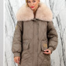 Пуховик утепленный (100% пух) , ворот мех песца. Артикул 9952 РТ-8913